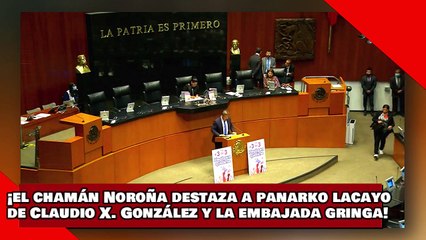 ¡VEAN! ¡el Chamán Noroña despedaza a Panarko lacayo de Claudio X. González y la embajada gringa!
