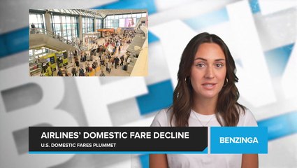 U.S. Domestic Fares Plummet