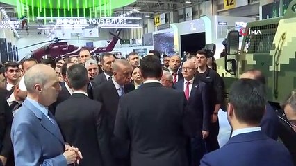 Le président Erdoğan a visité le 16e salon international de l'industrie de la défense IDEF'23