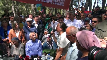Kılıçdaroğlu a rencontré des villageois et des écologistes à İkizköy