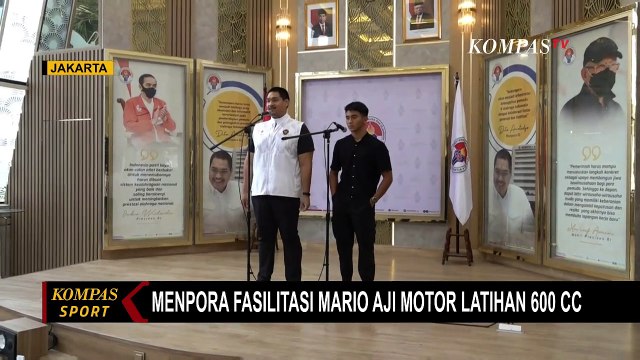 Menpora Janjikan Pebalap Moto3 Mario Aji Punya Motor Latihan 600 CC di Sirkuit Mandalika!