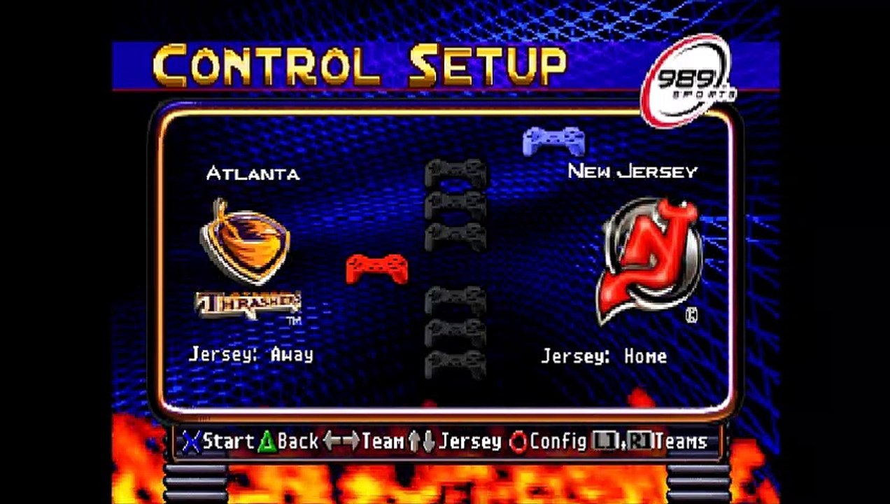 NHL Faceoff 2000 San Jose vs New Jersey