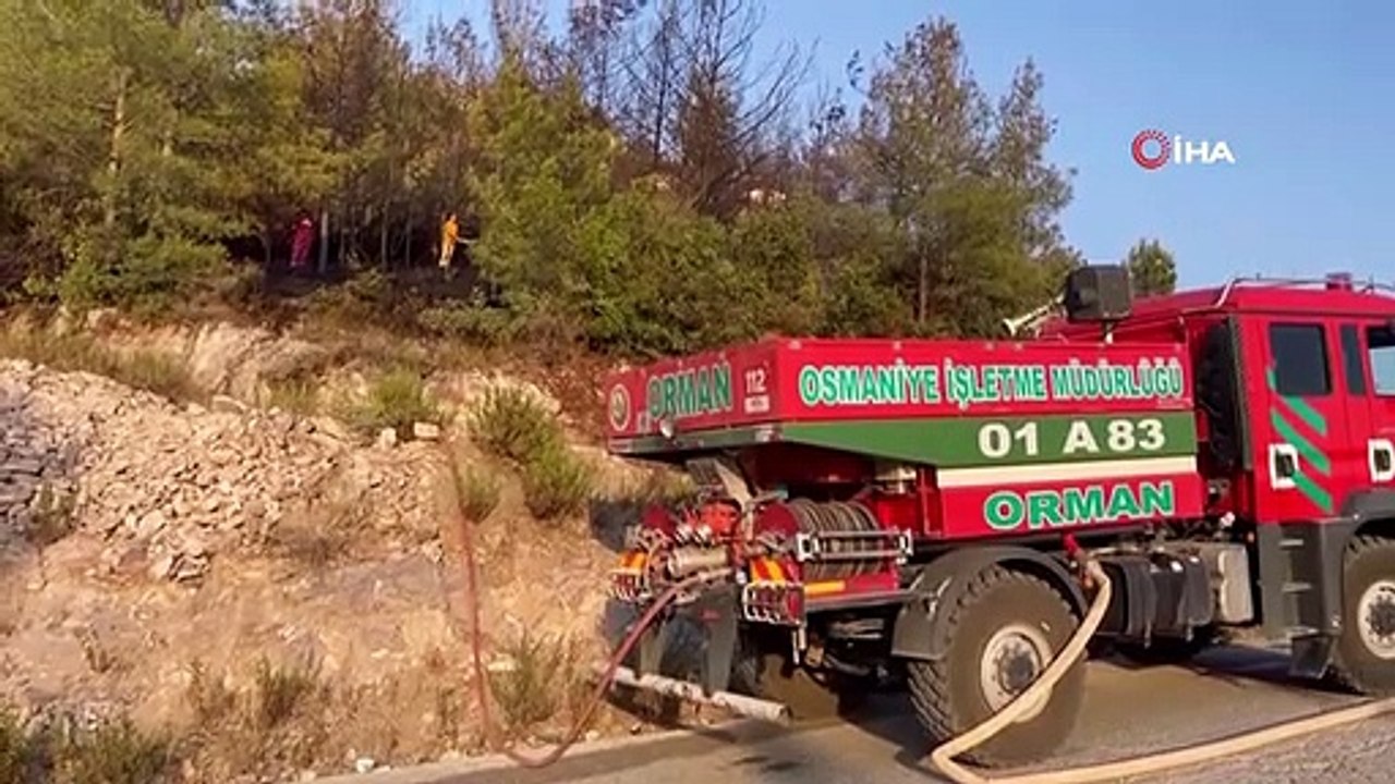 Le feu de forêt à Osmaniye a été éteint en peu de temps