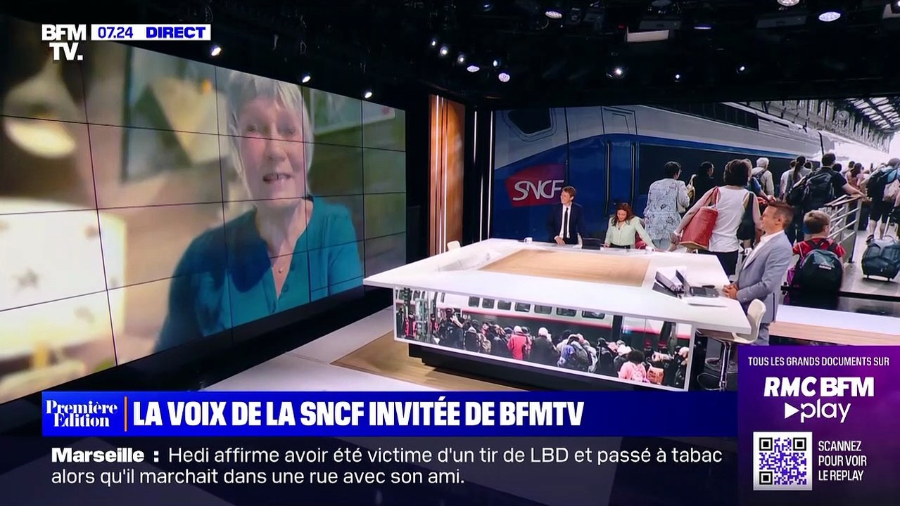 Simone Hérault (la voix culte de SNCF), sur "BFMTV".