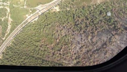 90 saatte söndürülen Kemer yangınında felaket havadan görüntülendi