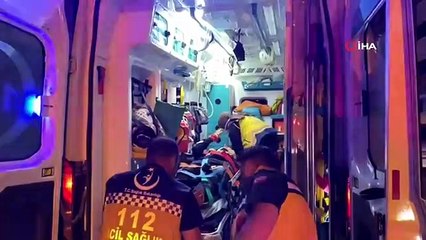 Otomobile çarpan motosiklet sürücüsü yaralandı