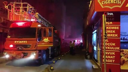 L'incendie, qui s'est déclaré à İşhanı, s'est également propagé aux lieux de travail environnants.