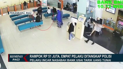 Polisi Tangkap Komplotan Perampok yang Rampas Rp51 Juta dari Nasabah Bank di Riau!