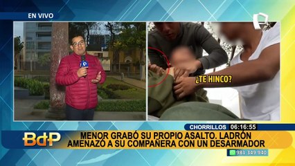 Chorrillos: delincuente amenaza con desarmador a escolar para robarle su celular