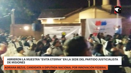 Abrieron la muestra “Evita eterna” en la sede del Partido Justicialista de Misiones