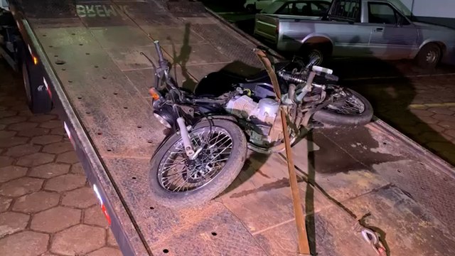 Moto com registro de furto é recuperada pela PM