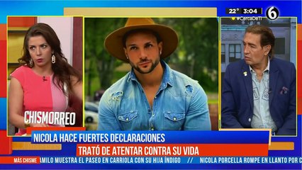 Nicola confiesa intentó atentar contra su vida