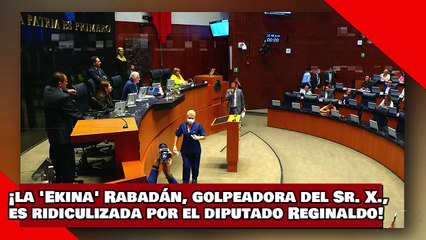 ¡VEAN! ¡la Ekina Rabadán, golpeadora del Sr. X., es ridiculizada por el diputado Reginaldo Sandoval!