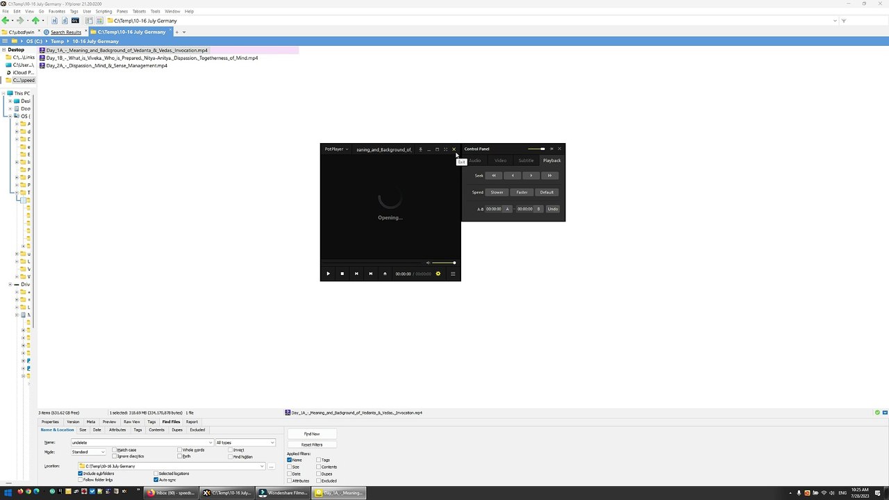 Restores files not opening.