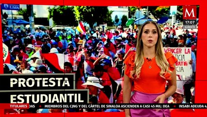 Estudiantes de la facultad de medicina de UABJO protesta para exigir liberación de plazas