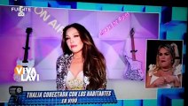 Thalia arruina sorpresa de Nicola durante enlace en vivo