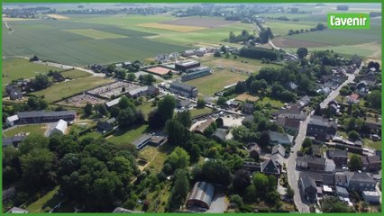Le Brabant wallon vu du ciel : le village de Walhain