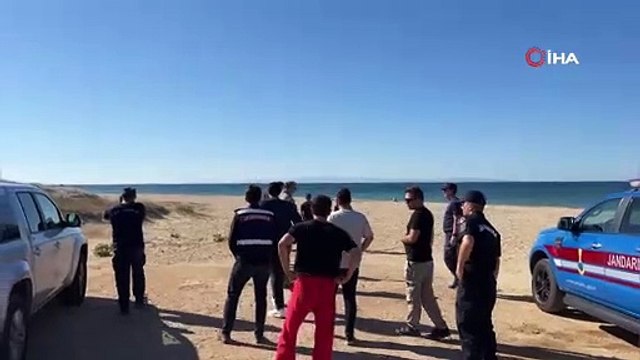 Bozcaada açıklarında bulunan patlamamış mayın imha edildi