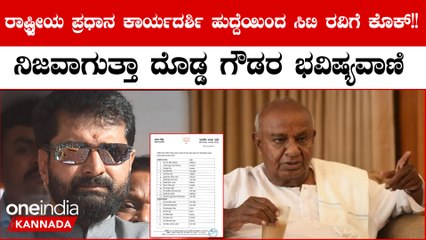 CT Ravi: ಬಿಜೆಪಿ ರಾಷ್ಟ್ರೀಯ ಪ್ರಧಾನ ಕಾರ್ಯದರ್ಶಿ ಹುದ್ದೆಯಿಂದ ಸಿಟಿ ರವಿಗೆ ಕೊಕ್