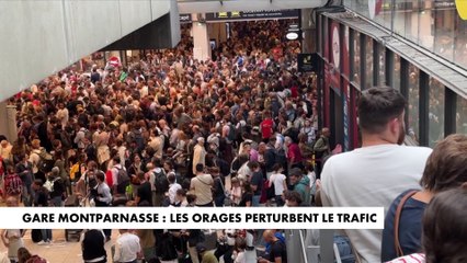 Gare Montparnasse : les orages perturbent le trafic