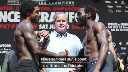 Poids mi-moyens - Crawford : "Nous sommes sur le point d'entrer dans l'histoire"