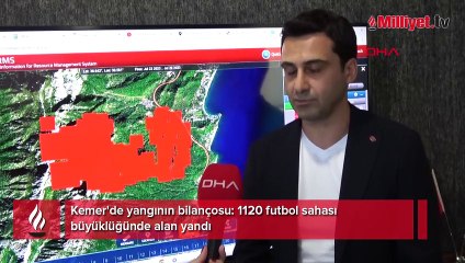 Kemer'de yangının bilançosu: 1120 futbol sahası büyüklüğünde alan yandı
