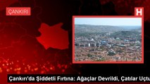 Çankırı'da Şiddetli Fırtına: Ağaçlar Devrildi, Çatılar Uçtu