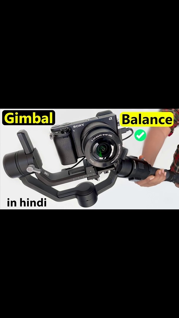 how to set up and use dji gimbal ronin-sc | balance gimbal in hindi | for  Sony a6400 camera and dslr - video Dailymotion