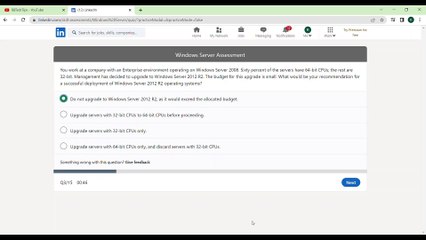 Download Video: LinkedIn Windows Server Assessment Answers 2023 - LinkedIn Windows Server Quiz Answers - LinkedIn Windows Server Skill Test Answers 2023