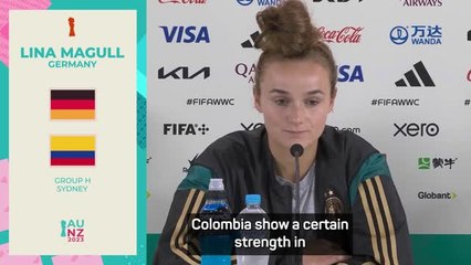 Germany aren't scared of Colombia's physicality - Magull