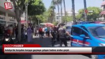 Antalya'da karşıdan karşıya geçmeye çalışan kadına araba çarptı