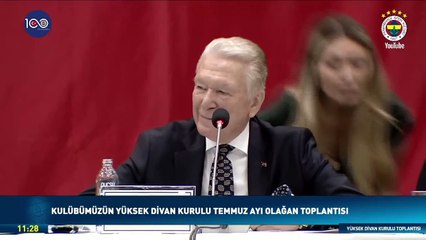 Fenerbahçe Yüksek Divan Kurulu'na damga vuran dialog! Onu konuşturmayın borcu var