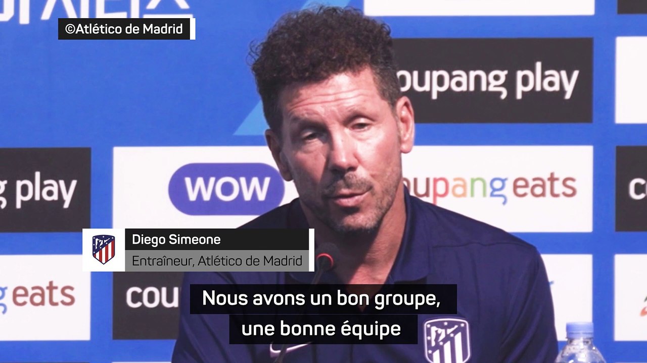 Pour Simeone, l’effectif pourrait ne plus bouger d’ici la fin du mercato