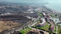 İki haftadır alev alev yanan Rodos Adası'nın son hali içler acısı