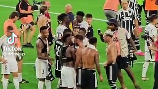 Toni Kroos and Casemiro after Real Madrid vs Manchester united match