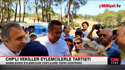 CHP'li vekiller Tanal ve Başarır eylemcilerle tartıştı
