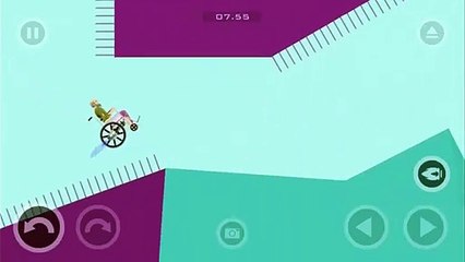 Beating wheelchair guys level 12 in happy wheels iOS