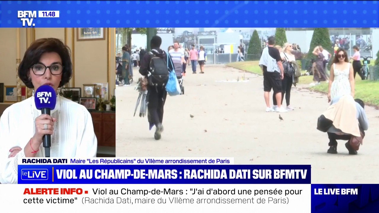 Viol sur le Champs-de-Mars: "Je m'étonne du silence assourdissant de la mairie de Paris" affirme Rachida Dati
