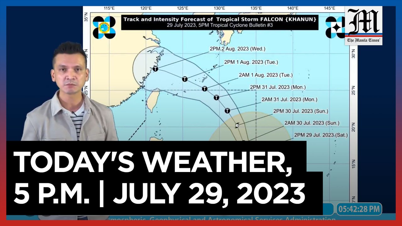 Today's Weather, 5 P.M. | July 29, 2023
