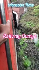 Monsoon Arrival |Rail vlogs|Indian Railway Tunnel Entry