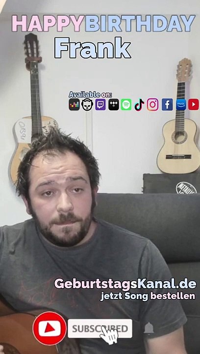 Happy Birthday, Frank! Geburtstagsgrüße an Frank