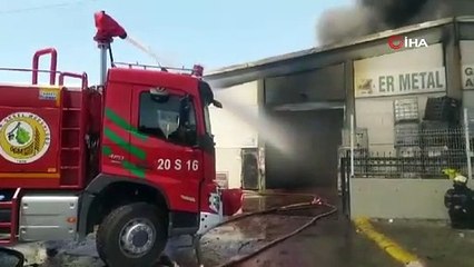 GERİ DÖNÜŞÜM TESİSİNDE SÖNDÜRME ÇALIŞMALARI SÜRÜYOR