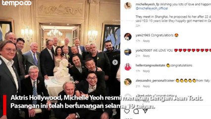 19 Tahun Bertunangan, Michelle Yeoh dan Jean Todt Akhirnya Menikah di Swiss