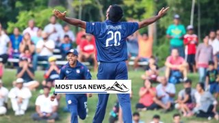 Saurabh Netravalkar flies the USA flag in North Carolina Saurabh  The American Cricket news
