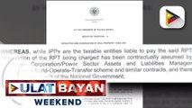 Real estate tax ng IPPs na nag-ooperate sa ilalim ng BOT scheme, ibinaba