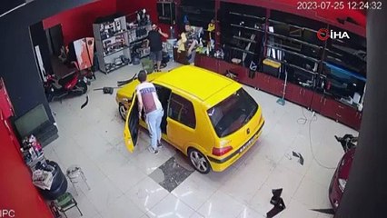 Otomobil harekete geçince ortalığı birbirine kattı