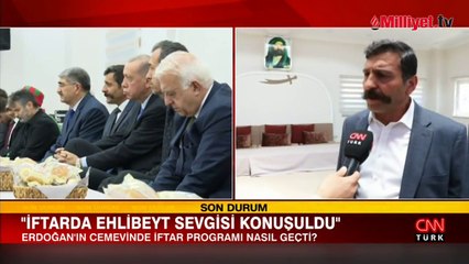 Cumhurbaşkanı Erdoğan'ın Cemevi'nde katıldığı iftarda 'ehlibeyt' vurgusu