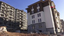 Elbistan'da Depremzedeler İçin Yapılan Konutların İnşaatı Devam Ediyor