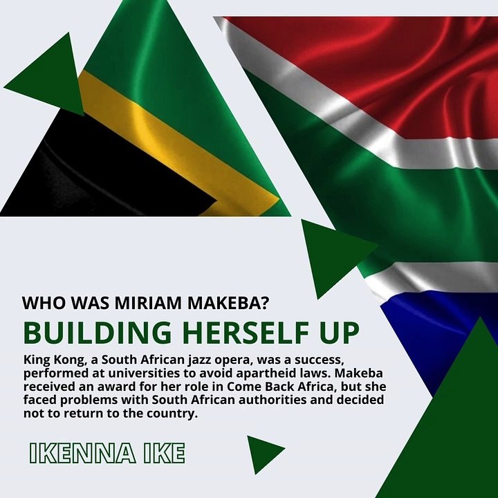 | IKENNA IKE | MIRIAM MAKEBA: STARTIING IN ACTIVISM (PART 2) (@IKENNAIKE)
