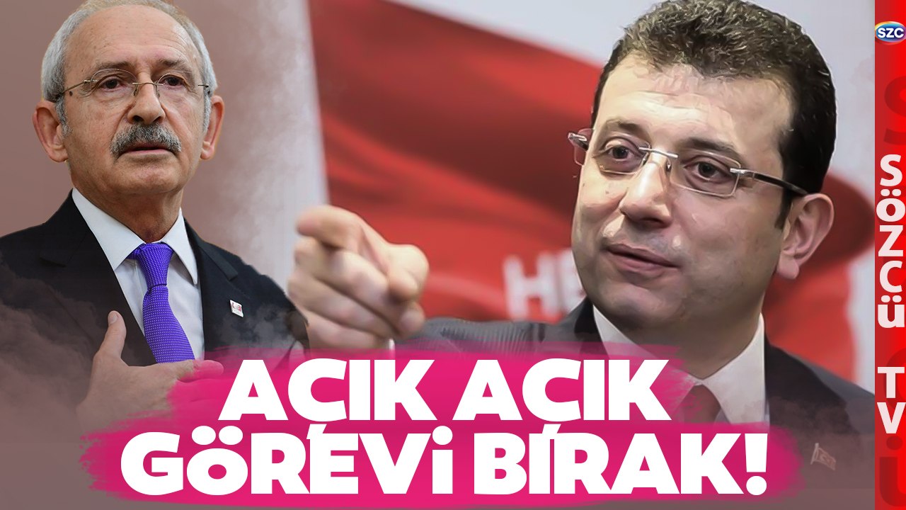 Ekrem İmamoğlu Kılıçdaroğlu'na Açık Açık Mesaj Verdi! 'Görevi Bırak'